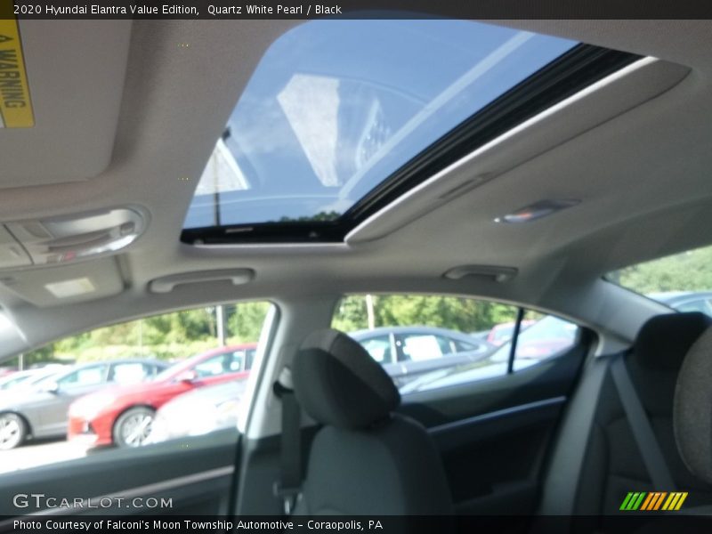 Quartz White Pearl / Black 2020 Hyundai Elantra Value Edition