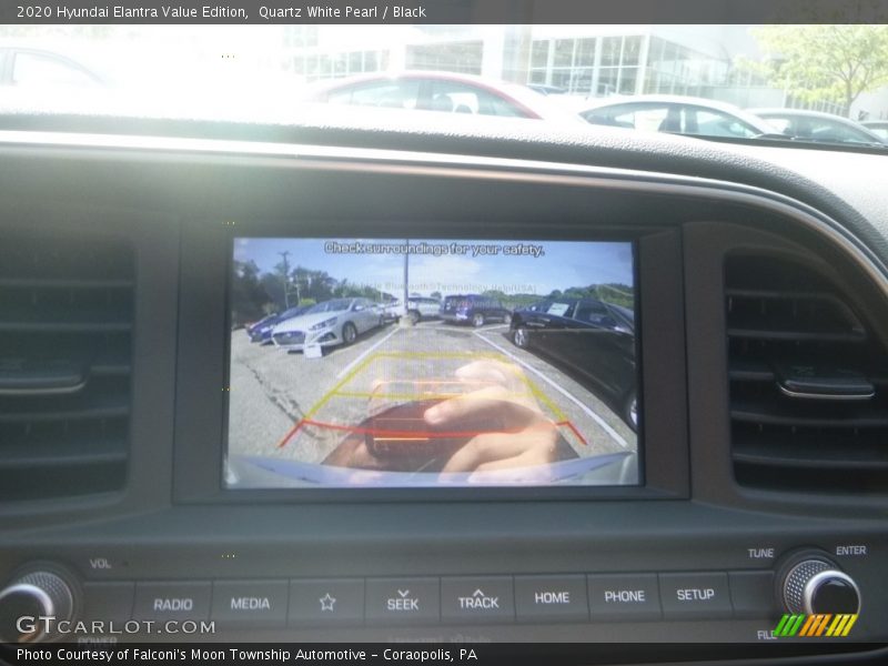 Quartz White Pearl / Black 2020 Hyundai Elantra Value Edition