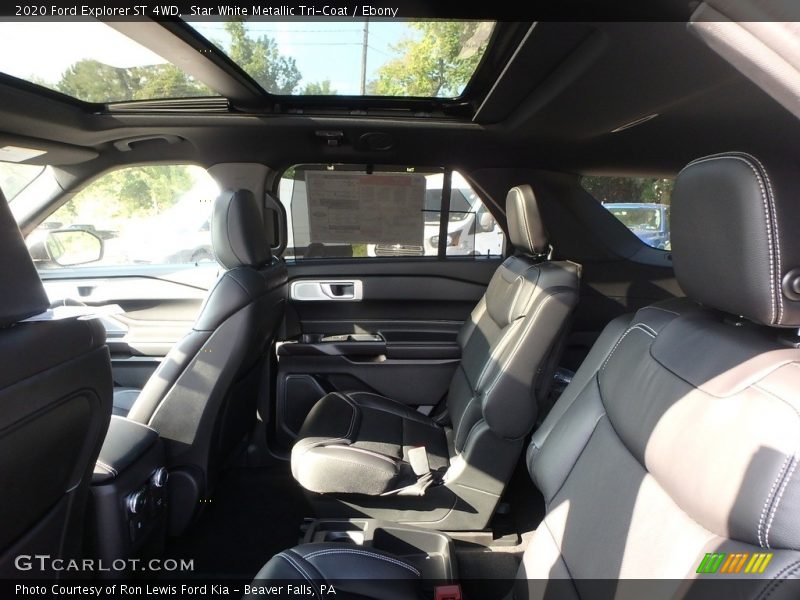 Star White Metallic Tri-Coat / Ebony 2020 Ford Explorer ST 4WD