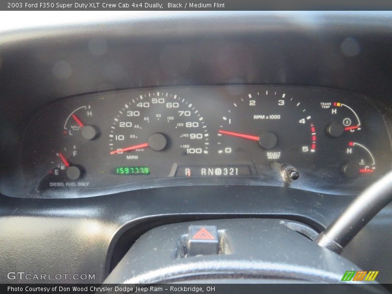 Black / Medium Flint 2003 Ford F350 Super Duty XLT Crew Cab 4x4 Dually