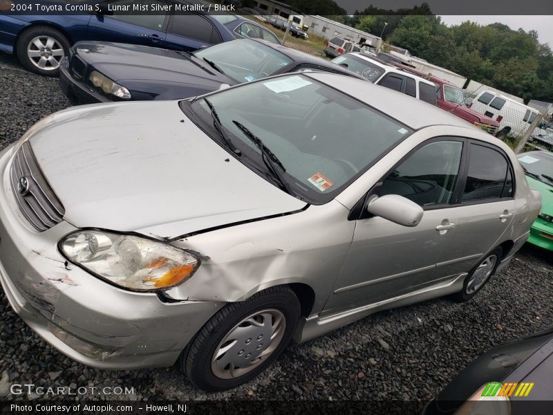 Lunar Mist Silver Metallic / Black 2004 Toyota Corolla S
