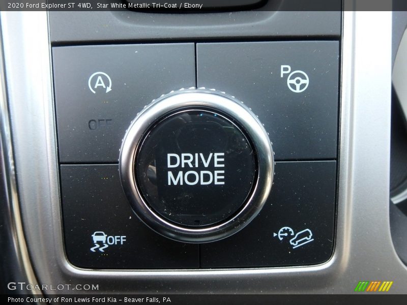 Star White Metallic Tri-Coat / Ebony 2020 Ford Explorer ST 4WD