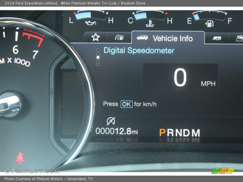 White Platinum Metallic Tri-Coat / Medium Stone 2019 Ford Expedition Limited