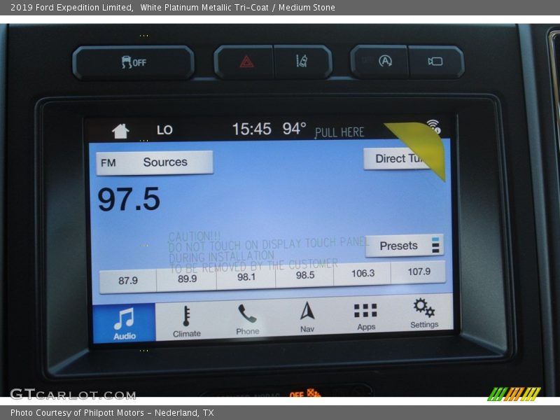 White Platinum Metallic Tri-Coat / Medium Stone 2019 Ford Expedition Limited