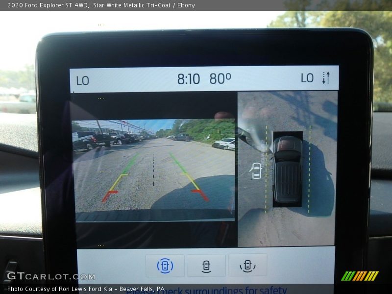 Star White Metallic Tri-Coat / Ebony 2020 Ford Explorer ST 4WD