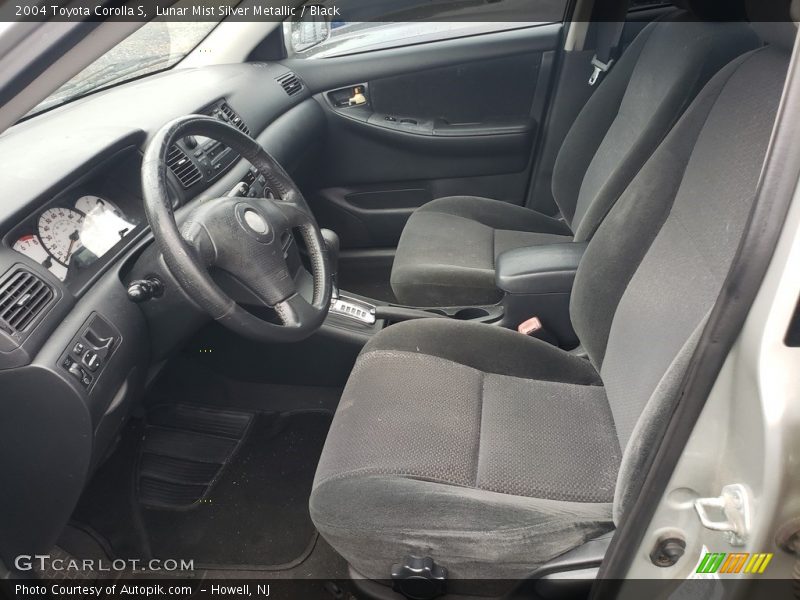 Lunar Mist Silver Metallic / Black 2004 Toyota Corolla S