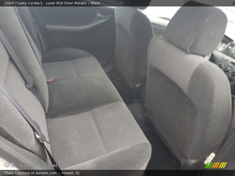 Lunar Mist Silver Metallic / Black 2004 Toyota Corolla S