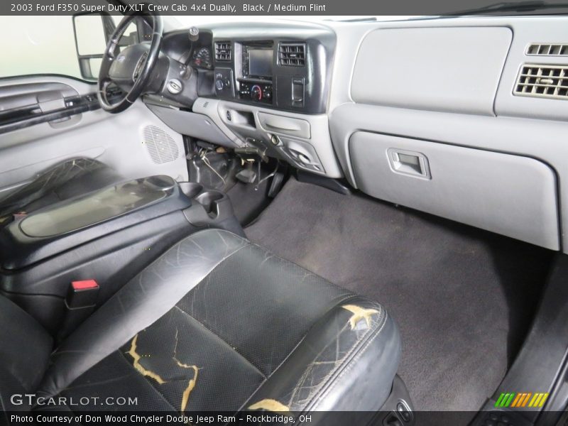 Black / Medium Flint 2003 Ford F350 Super Duty XLT Crew Cab 4x4 Dually
