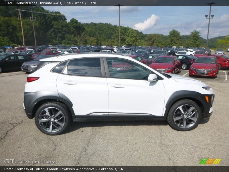 Chalk White / Black 2020 Hyundai Kona Ultimate AWD