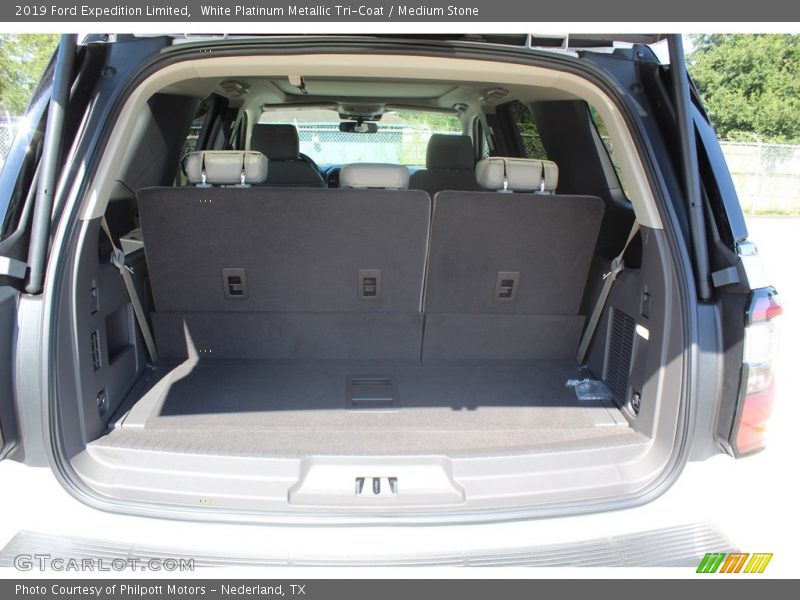 White Platinum Metallic Tri-Coat / Medium Stone 2019 Ford Expedition Limited