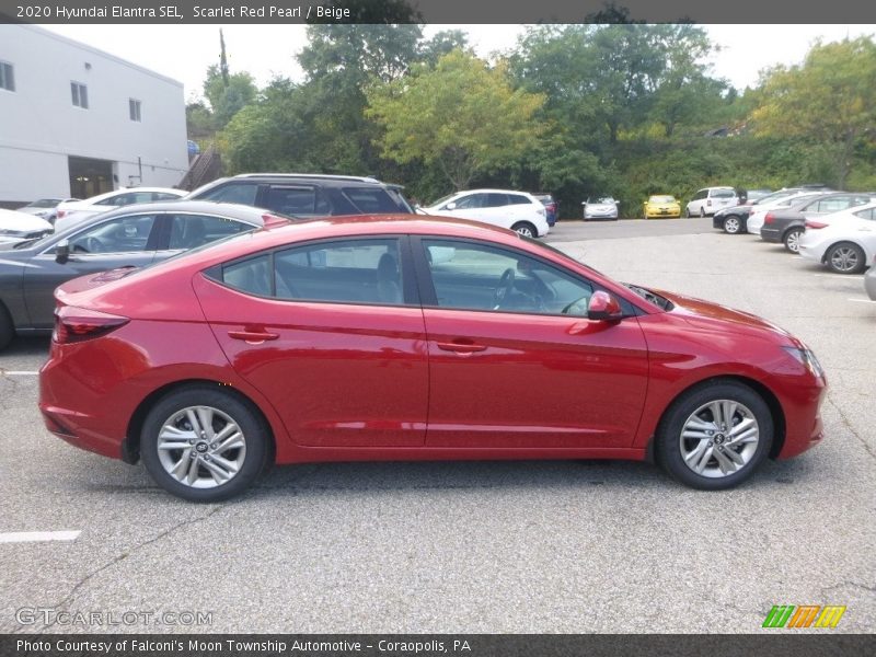Scarlet Red Pearl / Beige 2020 Hyundai Elantra SEL