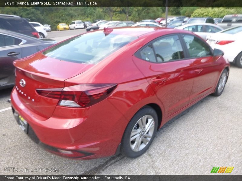 Scarlet Red Pearl / Beige 2020 Hyundai Elantra SEL