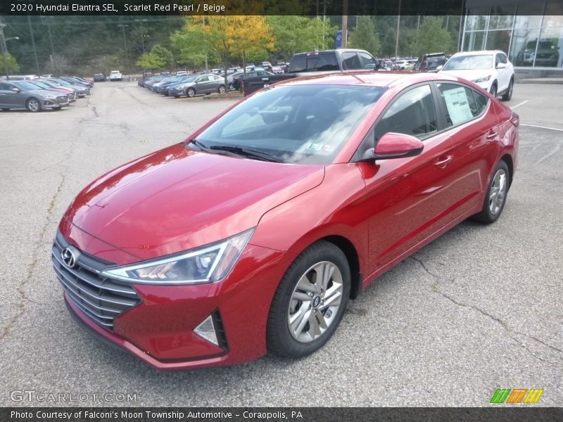 Scarlet Red Pearl / Beige 2020 Hyundai Elantra SEL