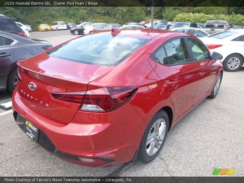Scarlet Red Pearl / Beige 2020 Hyundai Elantra SEL