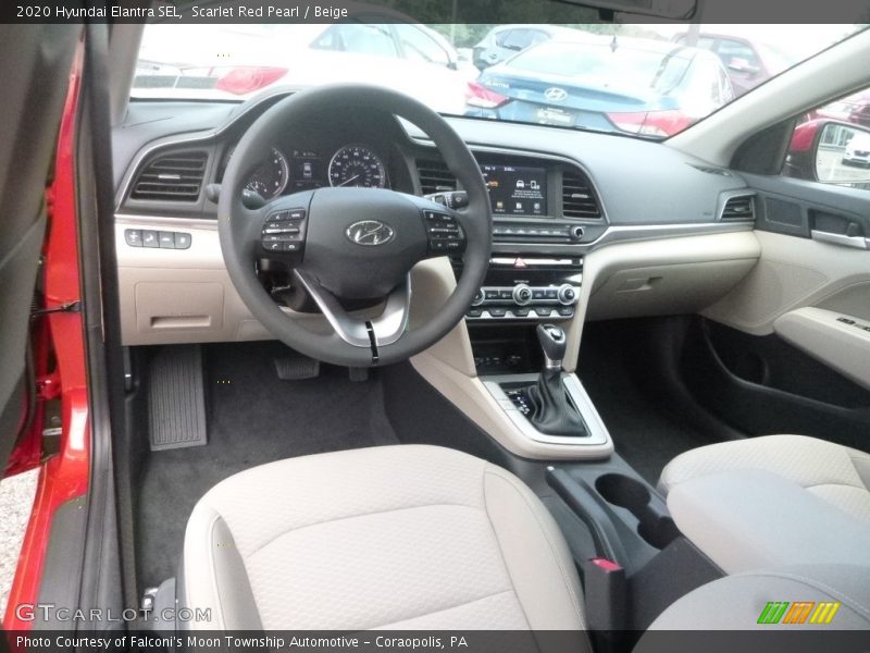 Scarlet Red Pearl / Beige 2020 Hyundai Elantra SEL