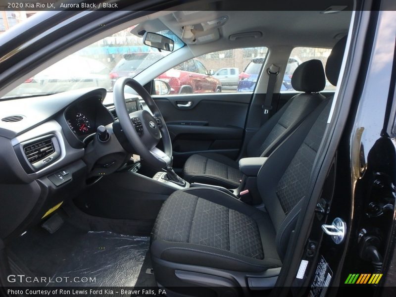  2020 Rio LX Black Interior