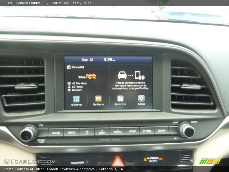 Scarlet Red Pearl / Beige 2020 Hyundai Elantra SEL