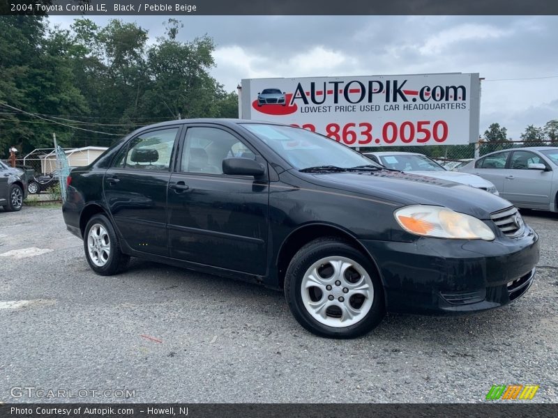 Black / Pebble Beige 2004 Toyota Corolla LE