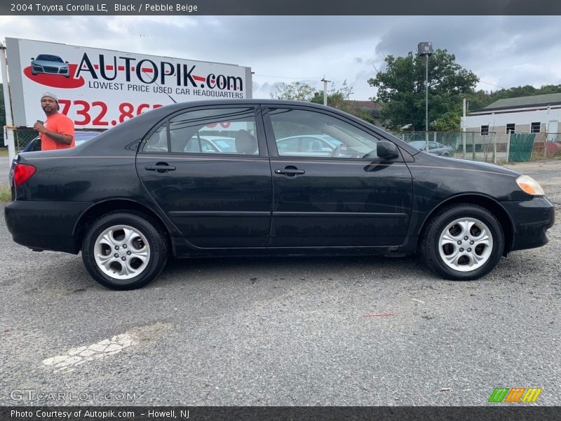 Black / Pebble Beige 2004 Toyota Corolla LE