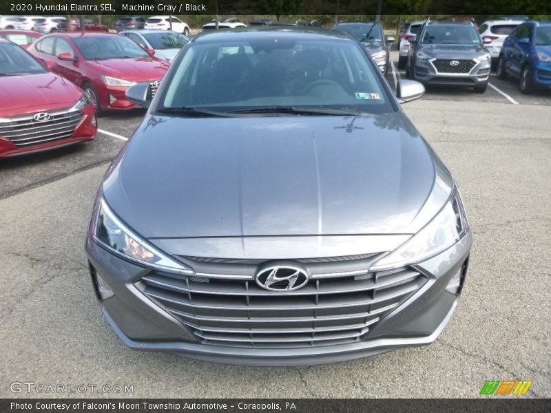 Machine Gray / Black 2020 Hyundai Elantra SEL