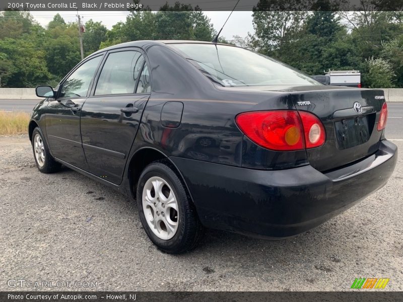 Black / Pebble Beige 2004 Toyota Corolla LE