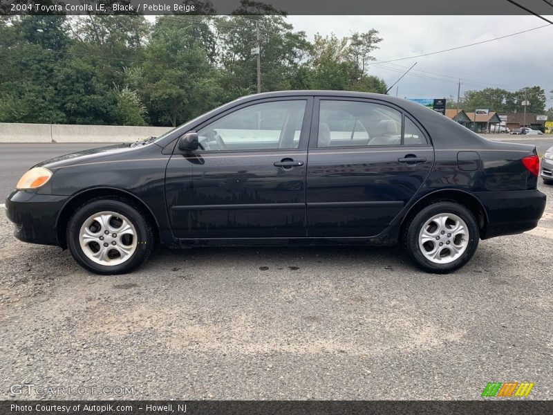 Black / Pebble Beige 2004 Toyota Corolla LE