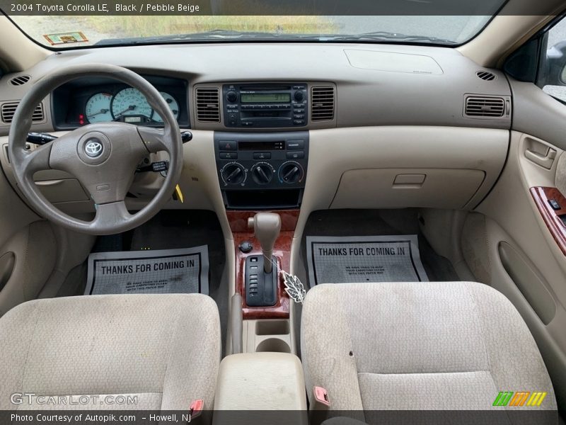Black / Pebble Beige 2004 Toyota Corolla LE