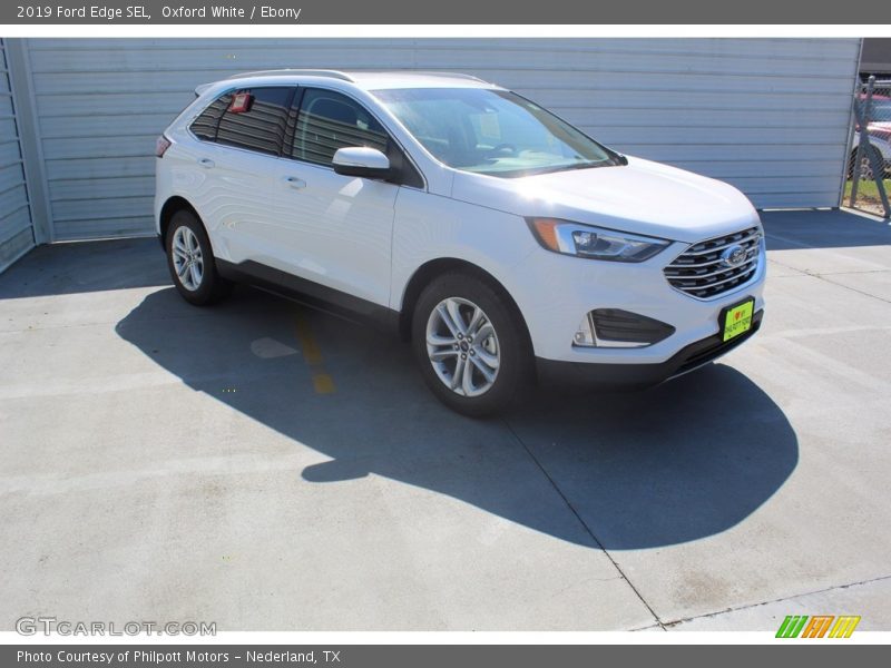 Oxford White / Ebony 2019 Ford Edge SEL