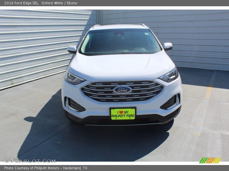 Oxford White / Ebony 2019 Ford Edge SEL