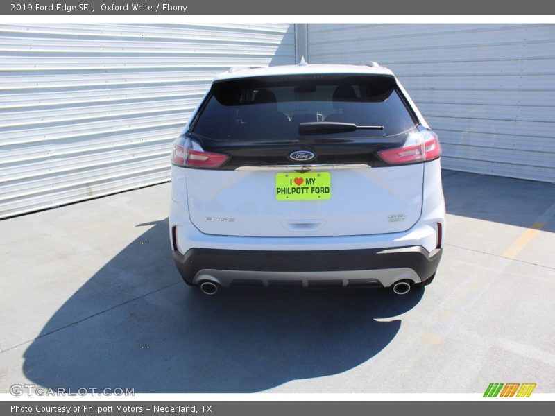 Oxford White / Ebony 2019 Ford Edge SEL