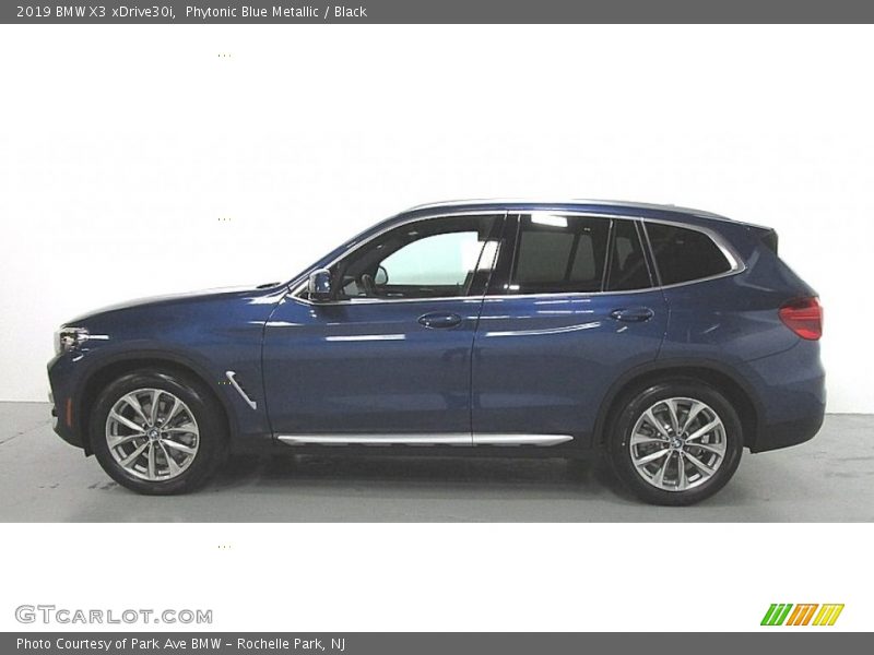 Phytonic Blue Metallic / Black 2019 BMW X3 xDrive30i