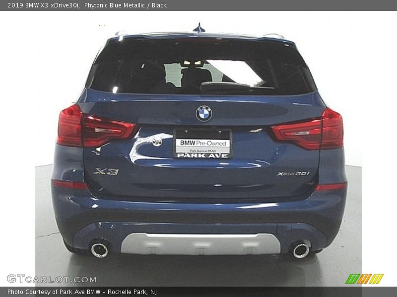 Phytonic Blue Metallic / Black 2019 BMW X3 xDrive30i