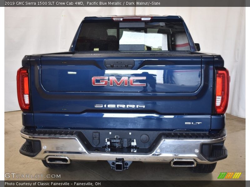 Pacific Blue Metallic / Dark Walnut/­Slate 2019 GMC Sierra 1500 SLT Crew Cab 4WD