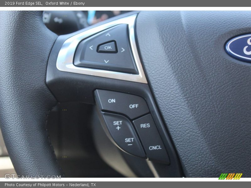 Oxford White / Ebony 2019 Ford Edge SEL