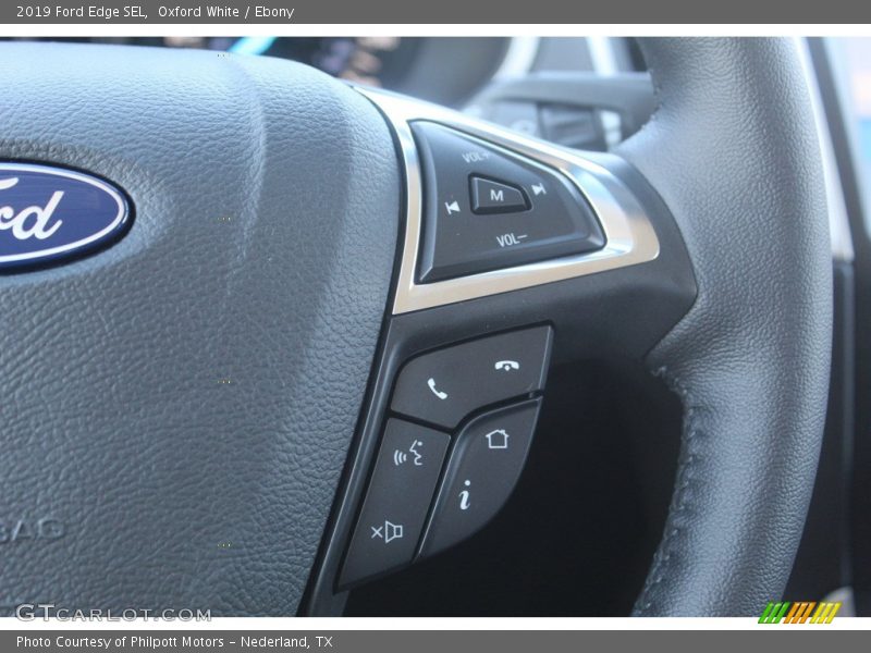 Oxford White / Ebony 2019 Ford Edge SEL