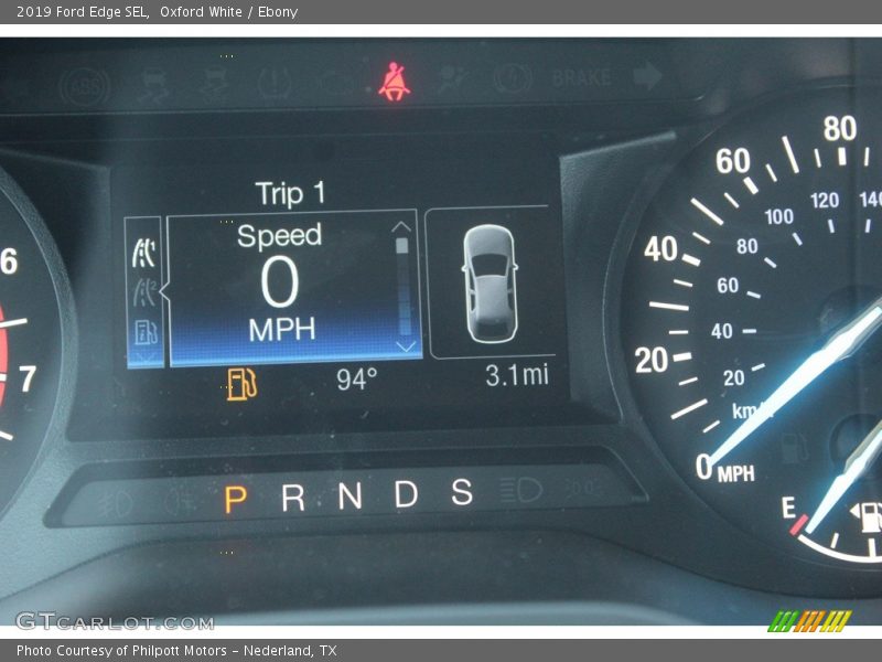 Oxford White / Ebony 2019 Ford Edge SEL