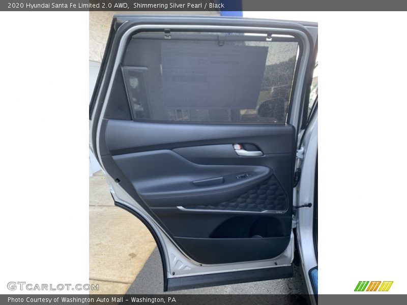 Shimmering Silver Pearl / Black 2020 Hyundai Santa Fe Limited 2.0 AWD