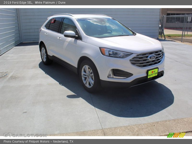 White Platinum / Dune 2019 Ford Edge SEL