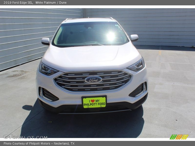White Platinum / Dune 2019 Ford Edge SEL