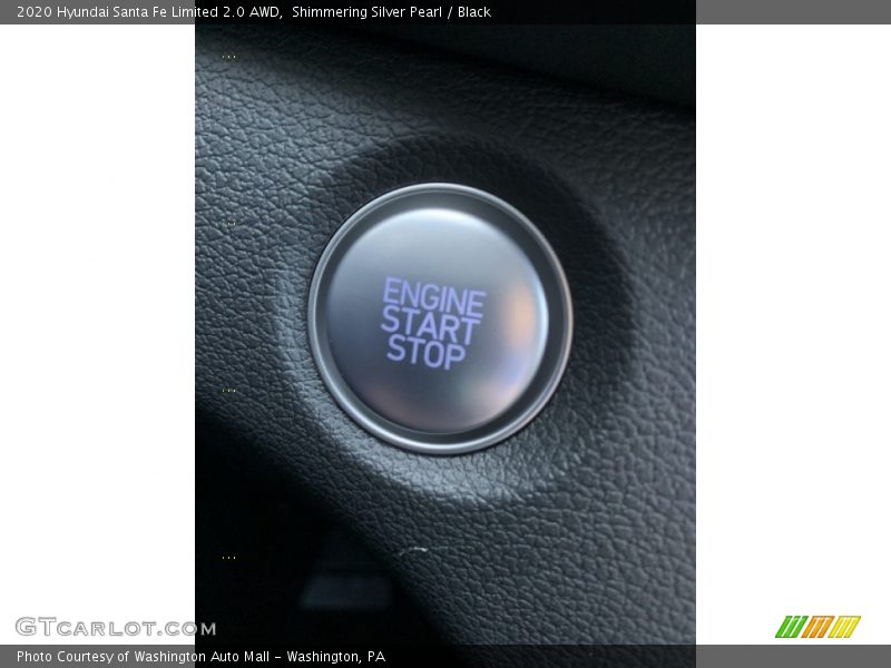 Shimmering Silver Pearl / Black 2020 Hyundai Santa Fe Limited 2.0 AWD