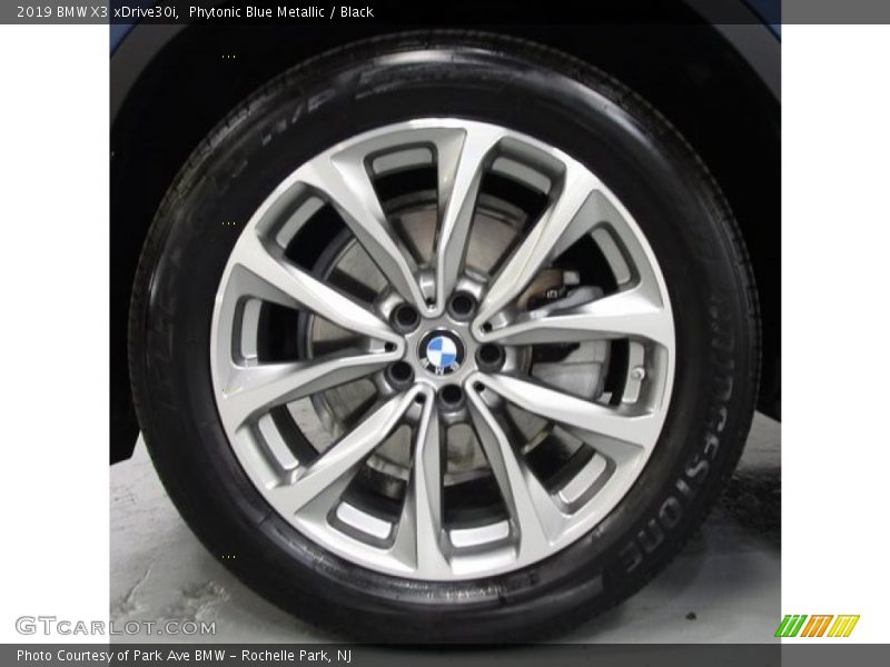 Phytonic Blue Metallic / Black 2019 BMW X3 xDrive30i