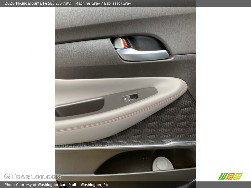 Machine Gray / Espresso/Gray 2020 Hyundai Santa Fe SEL 2.0 AWD