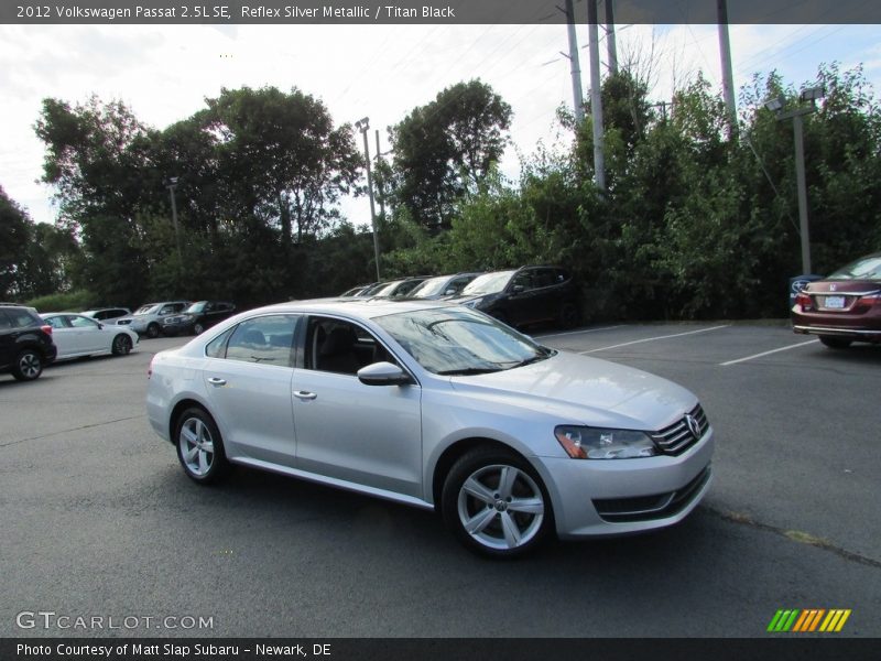 Reflex Silver Metallic / Titan Black 2012 Volkswagen Passat 2.5L SE