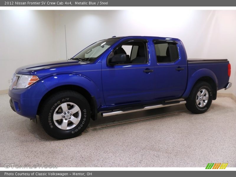 Metallic Blue / Steel 2012 Nissan Frontier SV Crew Cab 4x4