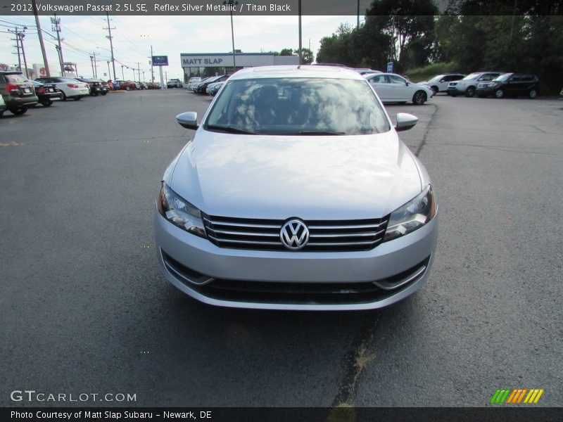 Reflex Silver Metallic / Titan Black 2012 Volkswagen Passat 2.5L SE