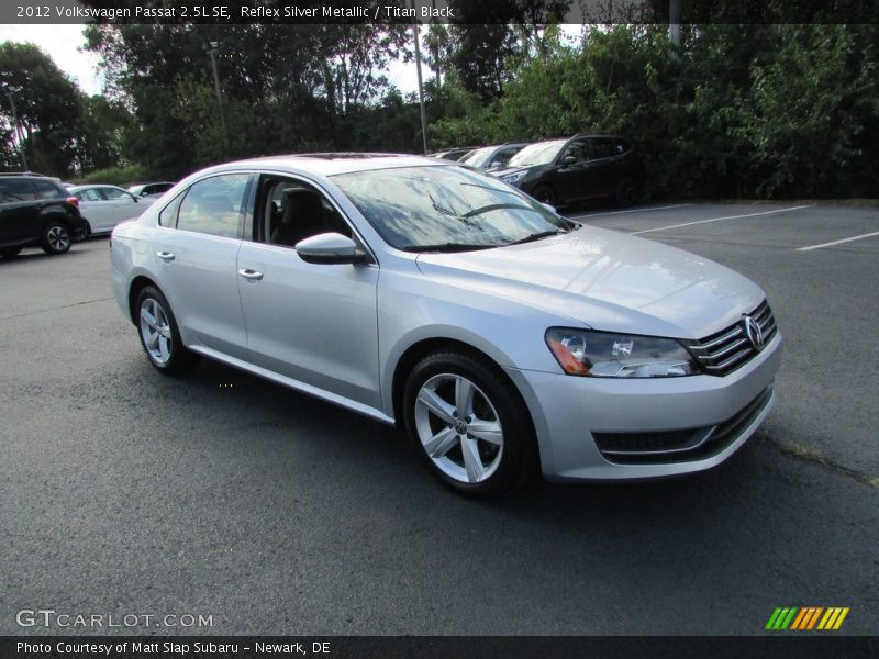 Reflex Silver Metallic / Titan Black 2012 Volkswagen Passat 2.5L SE