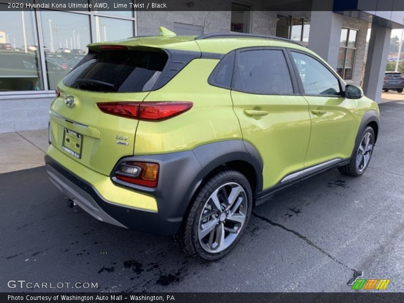 Lime Twist / Black 2020 Hyundai Kona Ultimate AWD