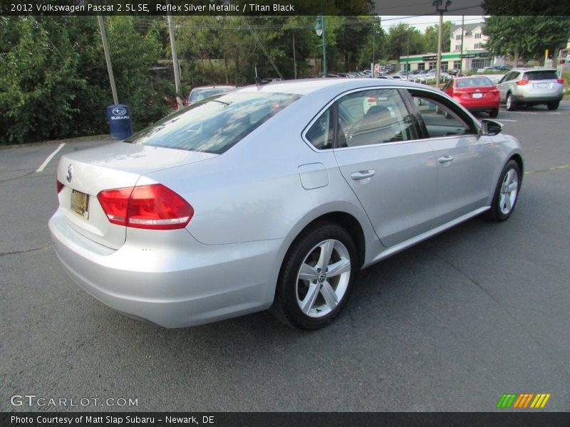 Reflex Silver Metallic / Titan Black 2012 Volkswagen Passat 2.5L SE