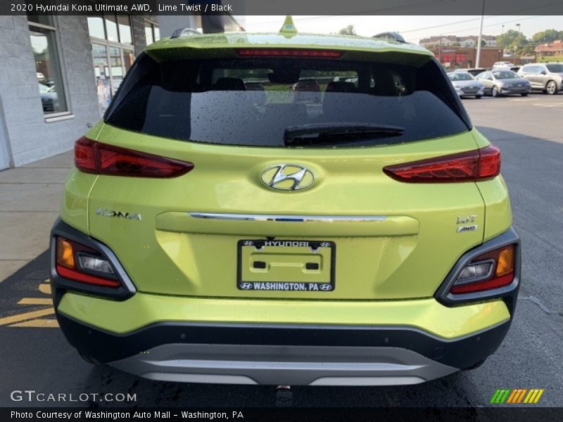 Lime Twist / Black 2020 Hyundai Kona Ultimate AWD