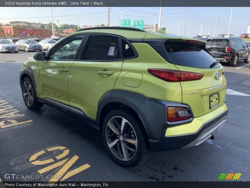 Lime Twist / Black 2020 Hyundai Kona Ultimate AWD